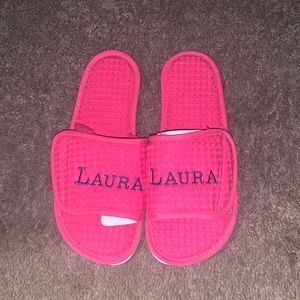 Personalized Laura house shoes size small 6-7